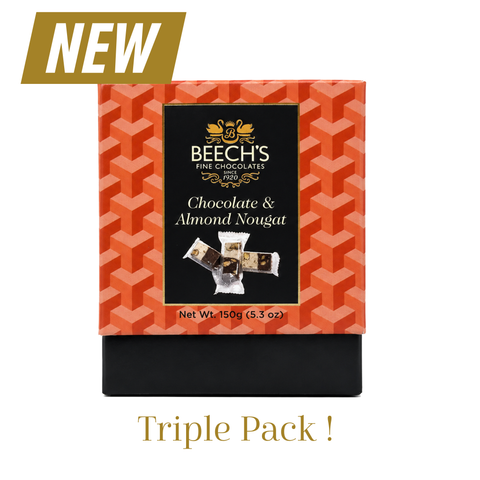 Beech's Dark Chocolate & Almond Soft Nougat Triple Pack (450g)