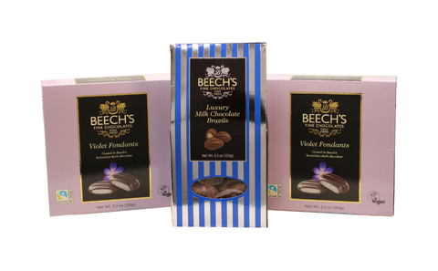 Milk Chocolate Brazils & Violet Fondants (280g)
