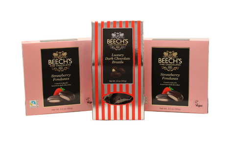 Dark Chocolate Brazils & Strawberry Fondants (280g)