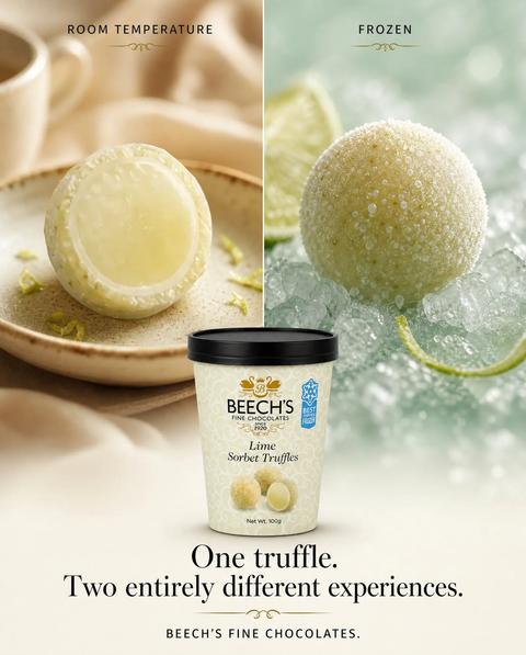 Beech's Lime Sorbet Truffles (100g)
