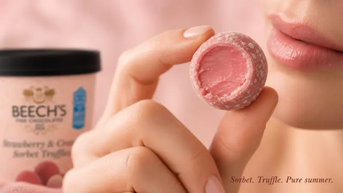 Beech's Strawberries & Cream Sorbet Truffles (100g)