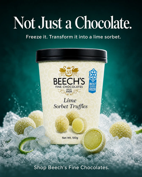 Beech's Lime Sorbet Truffles (100g)