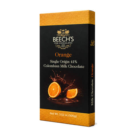 Beech's 100g Single Origin Colombian Milk Chocolate Orange Bar (100g)