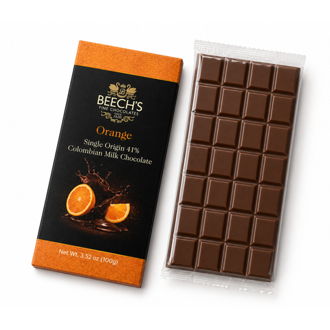 Beech's 100g Single Origin Colombian Milk Chocolate Orange Bar (100g)