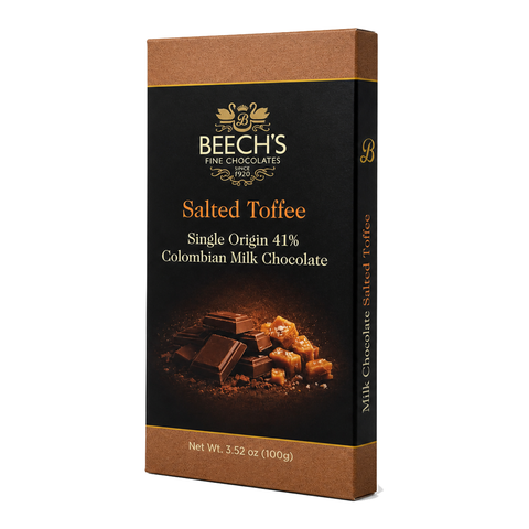 Beech's 100g Single Origin Colombian Milk Chocolate Salted Toffee Bar (100g)
