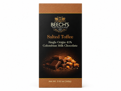 Beech's 100g Single Origin Colombian Milk Chocolate Salted Toffee Bar (100g)