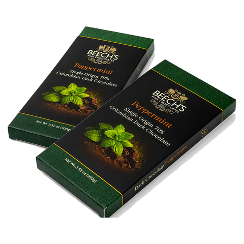 Beech's 100g Single Origin Colombian 70% Dark Chocolate Peppermint Bar (100g)