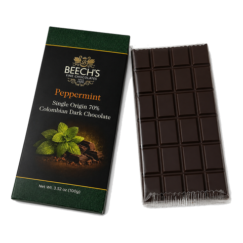 Beech's 100g Single Origin Colombian 70% Dark Chocolate Peppermint Bar (100g)