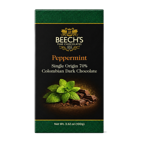 Beech's 100g Single Origin Colombian 70% Dark Chocolate Peppermint Bar (100g)