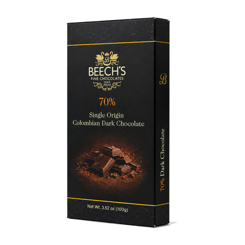 Beech's 100g Single Origin Colombian 70% Dark Chocolate Bar (100g)