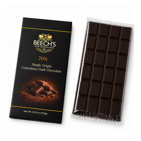 Beech's 100g Single Origin Colombian 70% Dark Chocolate Bar (100g)