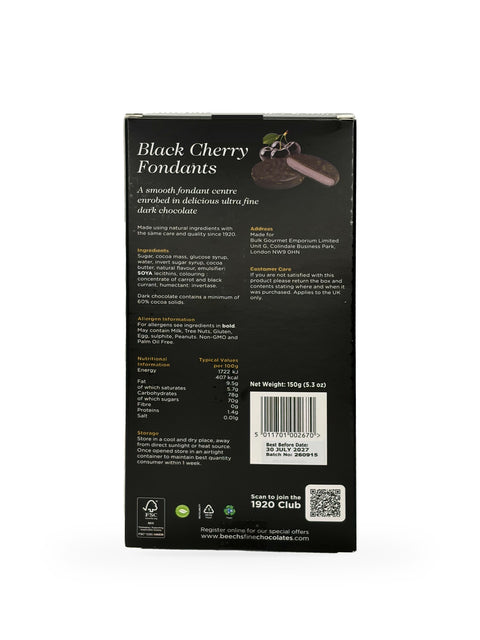 Beech's Black Cherry Fondants (150g)