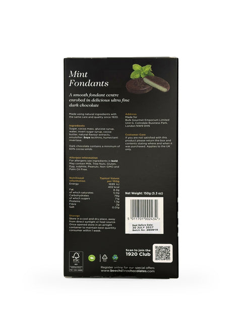 Beech's Mint Fondants (150g)