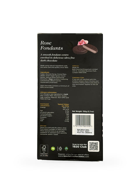 Beech's Rose Fondants (150g)