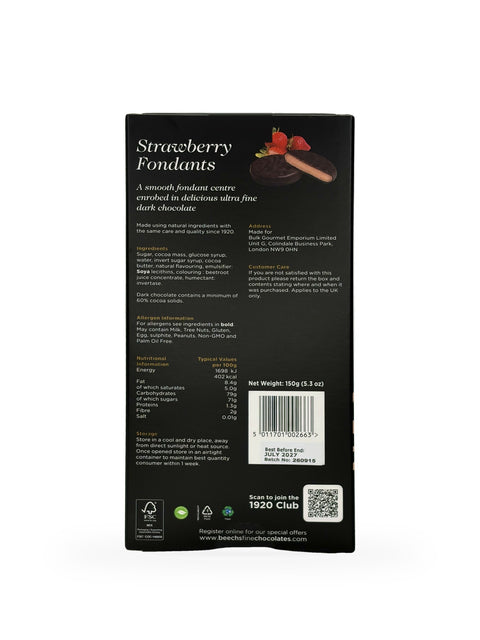 Beech's Strawberry Fondants (150g)